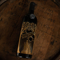 The Wizard of Oz Tree etched wine