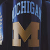 Video showing University Michigan deep etched and hand painted wine bottles rotating