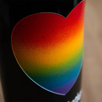 Love Wins Etched Wine Bottle