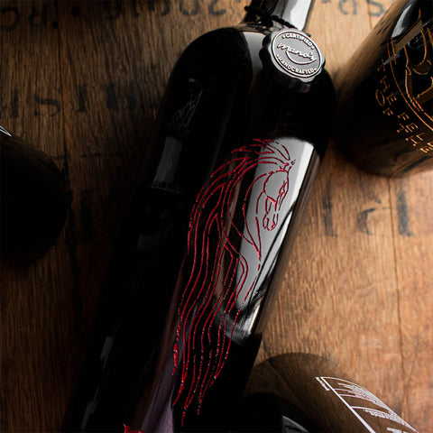 The Lord of the Rings Rohan Etched Wine