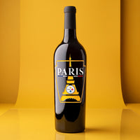 Steelers Commemorative Paris Etched Wine Bottle