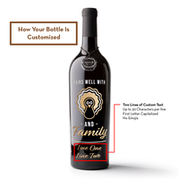 Pairs Well With Turkey Custom Etched Wine