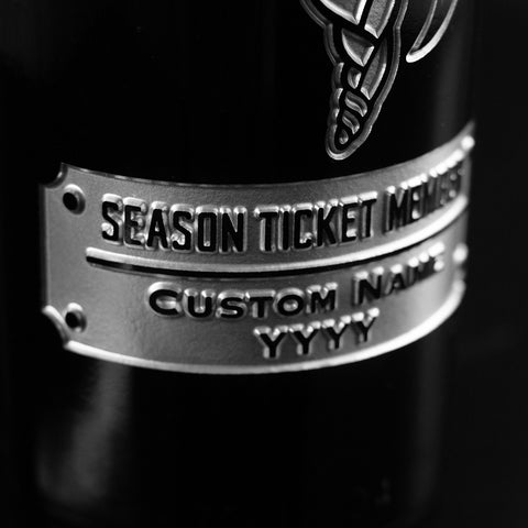 Vikings Custom Season Ticket Member Etched Wine