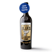 STL Blues 2019 Champions Custom Name Etched Wine
