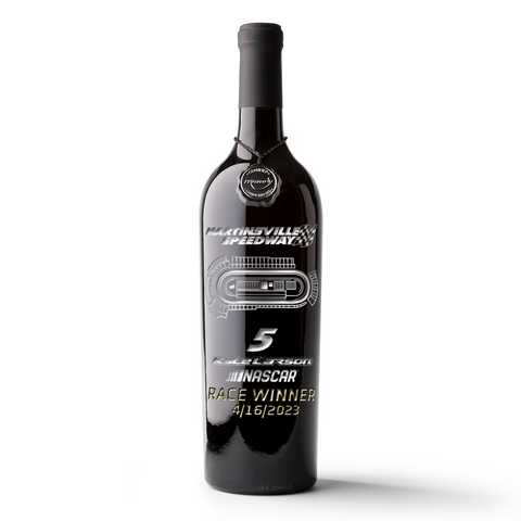 Kyle Larson #5 Martinsville Race Winner Etched Wine