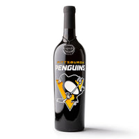 Pittsburgh Penguins® Etched Wine