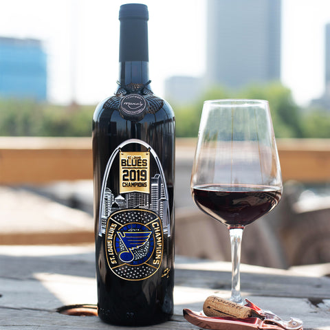 STL Blues 2019 Limited Edition Ring Etched Wine