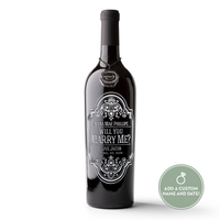 Will You Marry Me? Custom Etched Wine Bottle