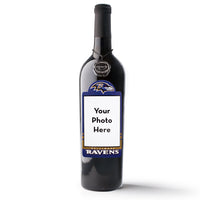 Baltimore Ravens Custom Photo Label Wine