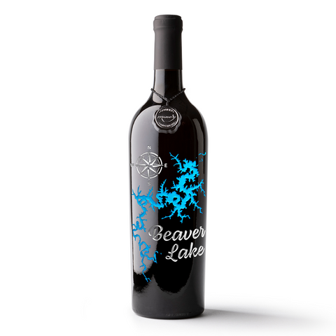 Beaver Lake Etched Wine