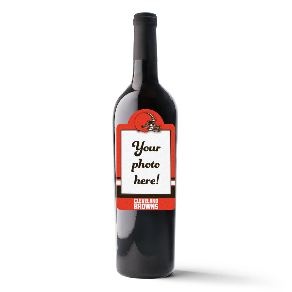 Cleveland Browns Custom Photo Frame Labeled Wine