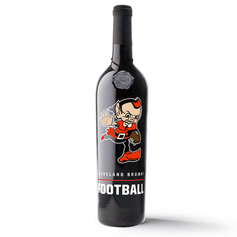 Cleveland Browns Brownie Screen Printed Wine