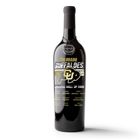 CU Hall of Fame 2021 Etched Wine