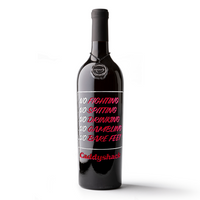 Caddyshack Sign Etched Wine