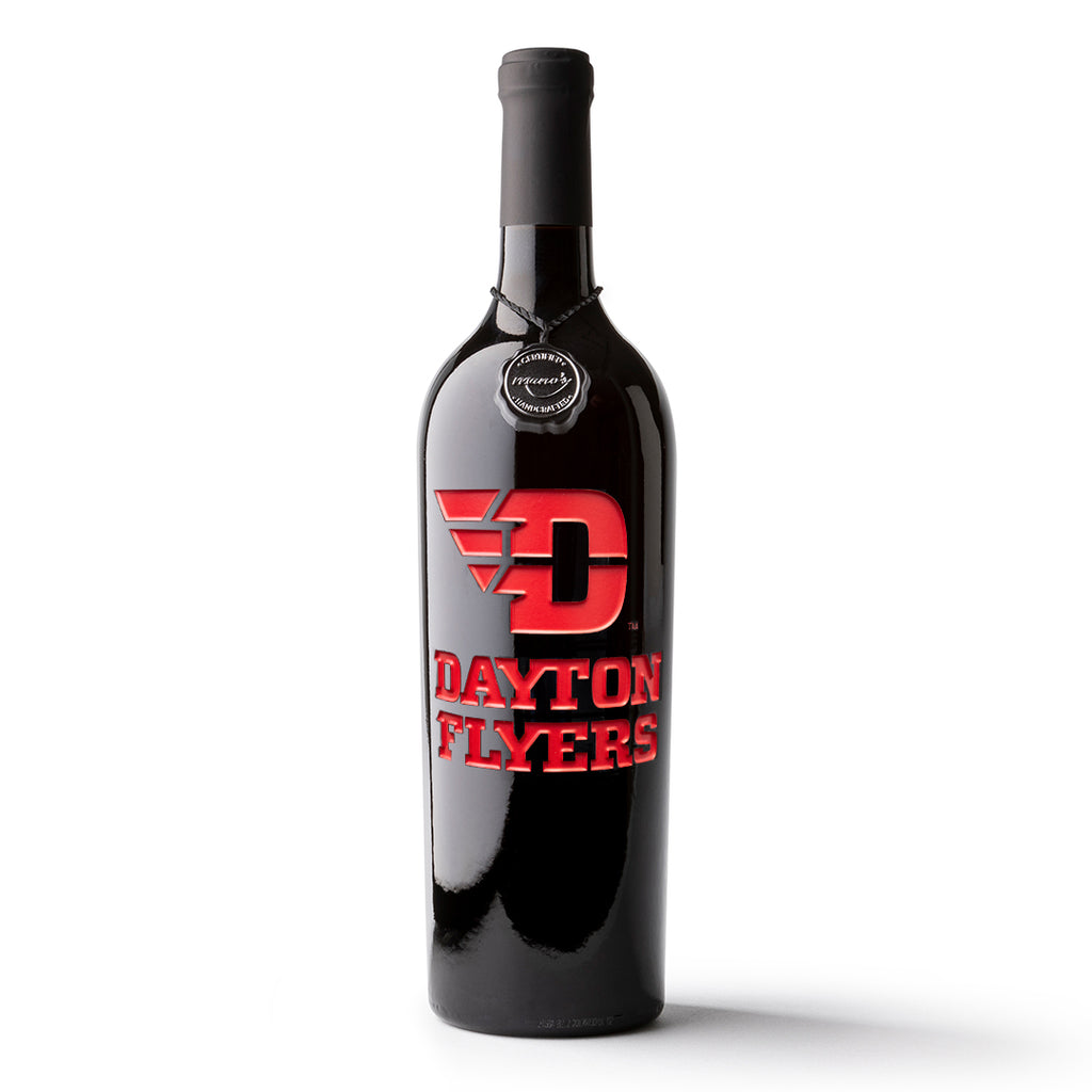 University of Dayton Etched Wine