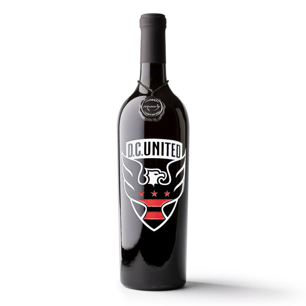 D.C. United Logo Etched Wine