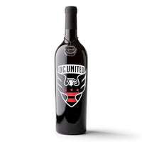 D.C. United Logo Etched Wine