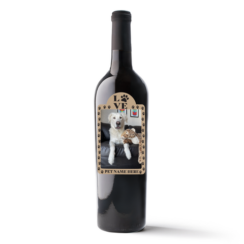 Custom Pet Photo Label Cabernet Sauvignon