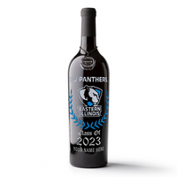 Eastern Illinois Custom Alumni Etched Wine