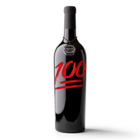 100 Emoji Etched Wine Bottle