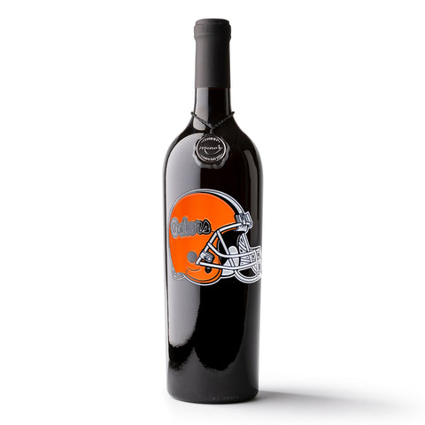 University of Florida Gators Football Etched Wine