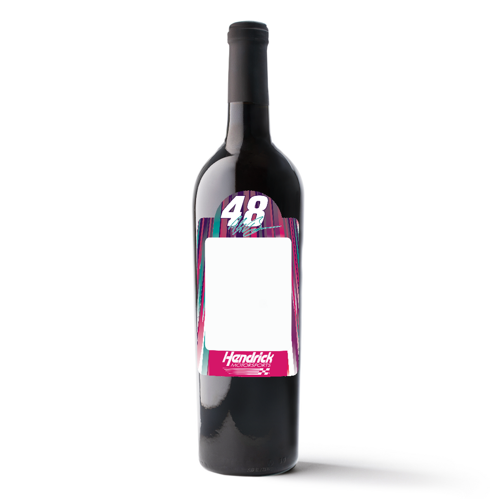 #48 Alex Bowman Custom Photo Label Wine