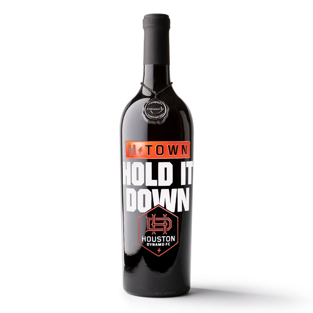 Houston Dynamo Hold It Down Etched Wine