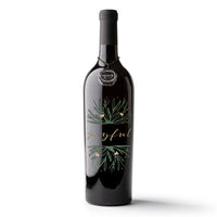 Joyful Foliage Etched Wine
