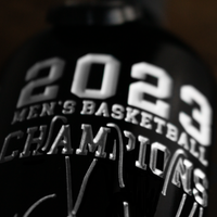 UCONN 2023 Men's Basketball Champions Net Etched Wine