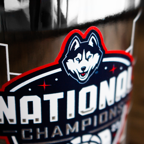 UCONN 2023 Men's Basketball Champions Silver Bubbly