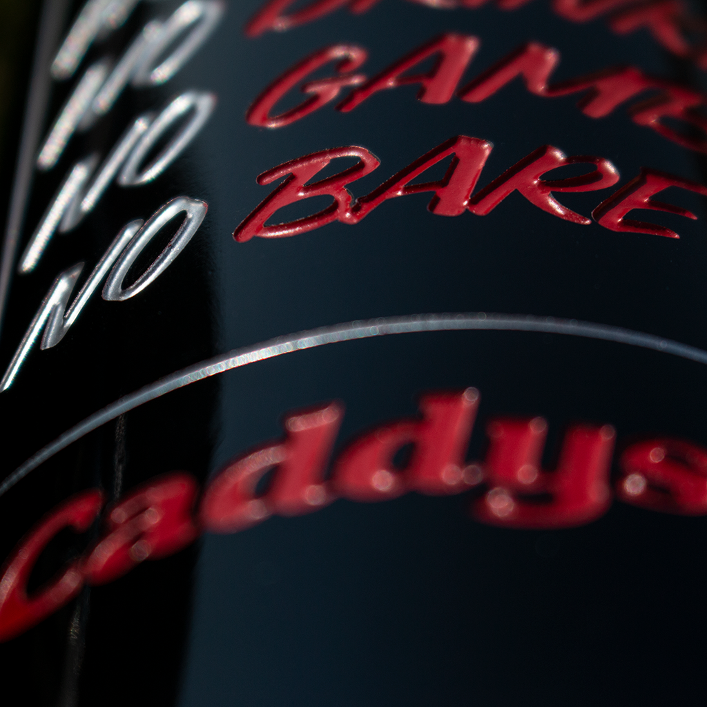 Caddyshack Sign Etched Wine