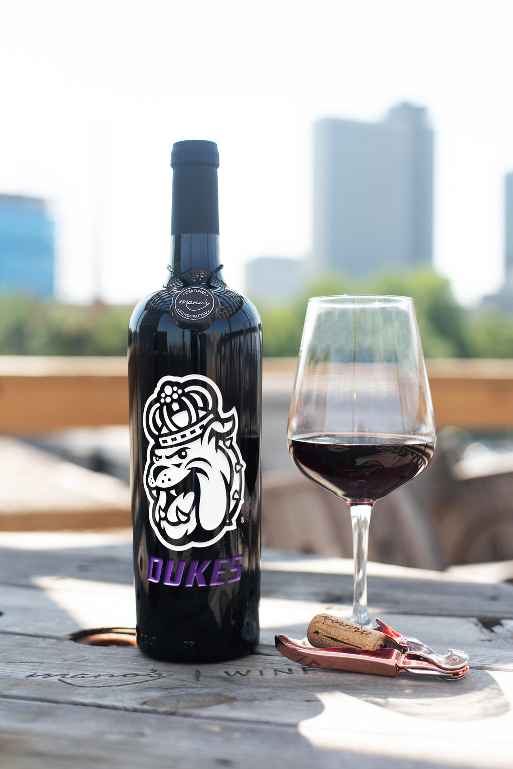 James Madison Dukes Etched Wine