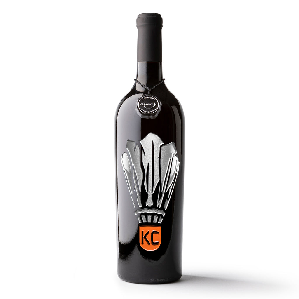 Kansas City Shuttlecock Wine Bottle