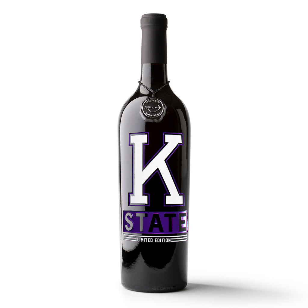 K-State Wabash Collection Limited Edition Etched Wine