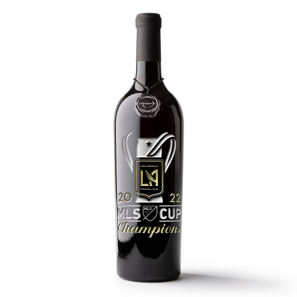 LAFC 2022 MLS Cup Champions Etched Wine