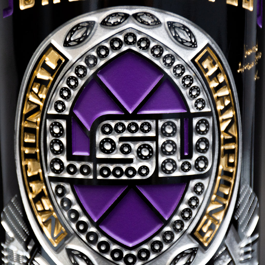 LSU 2019 Champions Ring Rendering Etched Wine