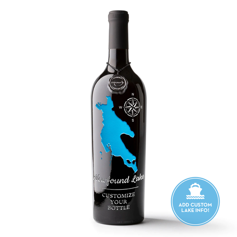 Newfound Lake Custom Etched Wine