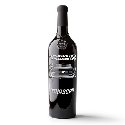 Martinsville Speedway Etched Wine