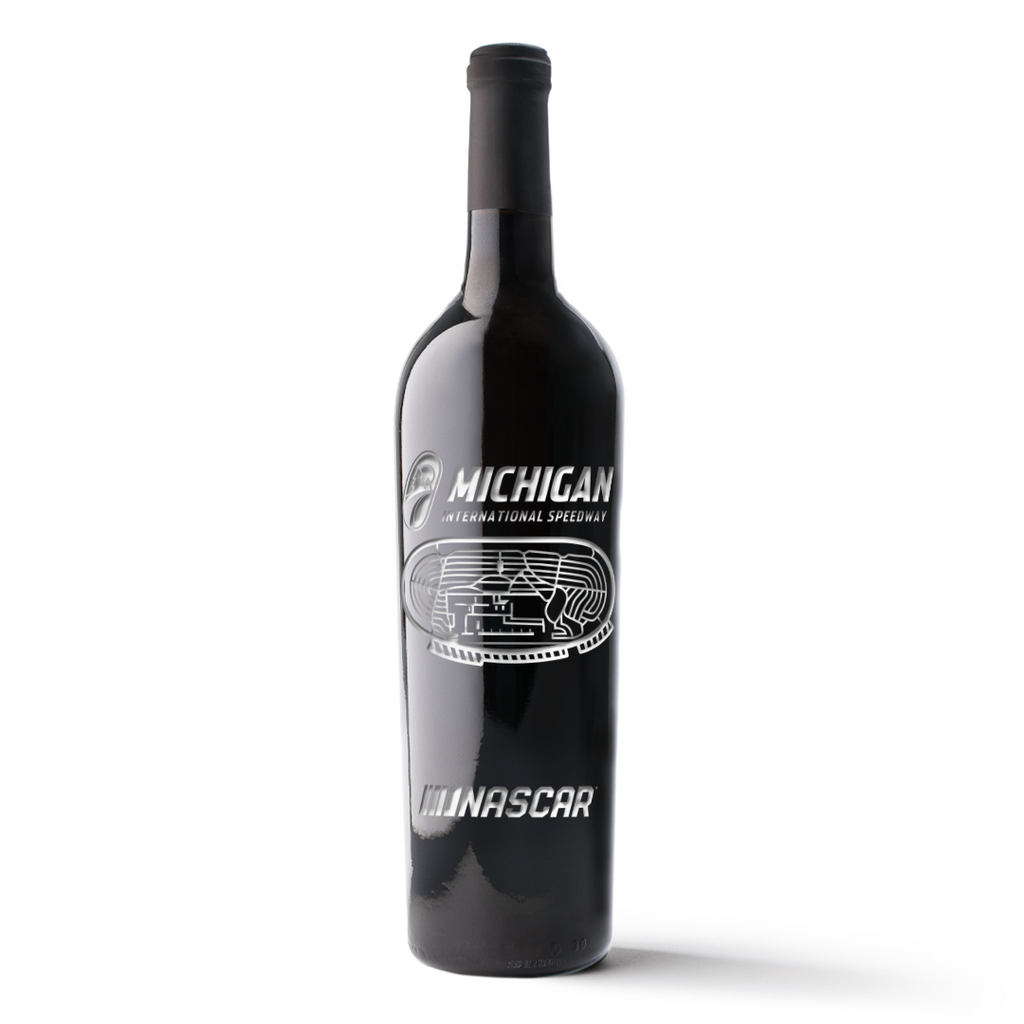 Michigan International Speedway Etched Wine