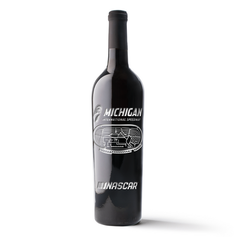 Michigan International Speedway Etched Wine