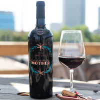 Mother's Day Saying Etched Wine