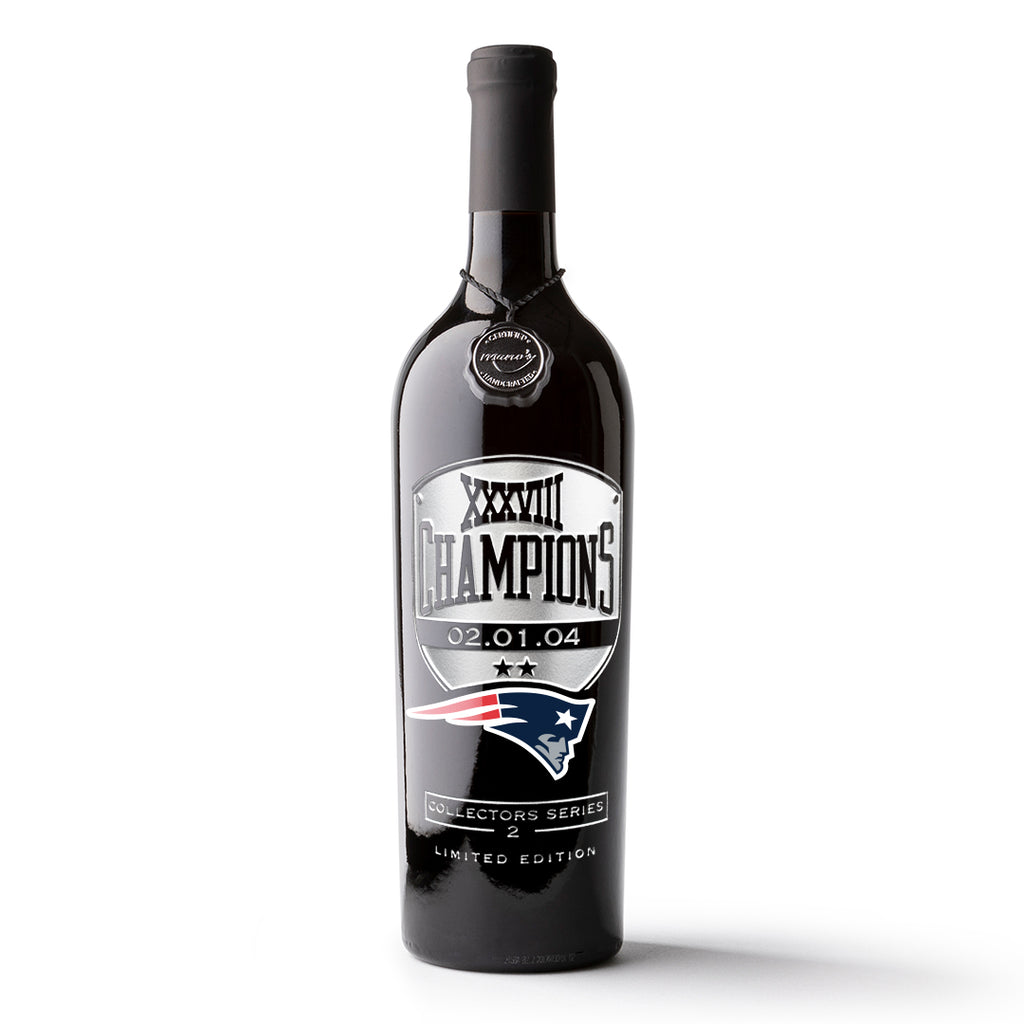 Patriots XXXVIII Champions Etched Wine