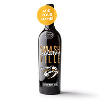 Nashville Predators Smashville Custom Name Etched Wine