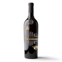 Nashville Predators City Pride Etched Wine