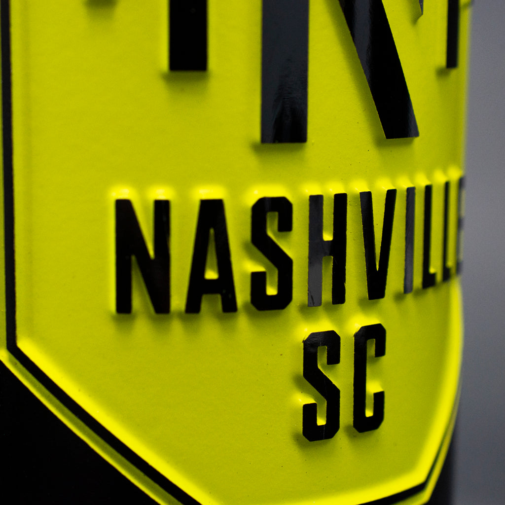 Nashville SC Logo Etched Wine