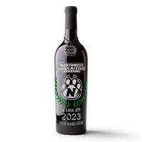 Northwest Missouri State Custom Alumni Etched Wine