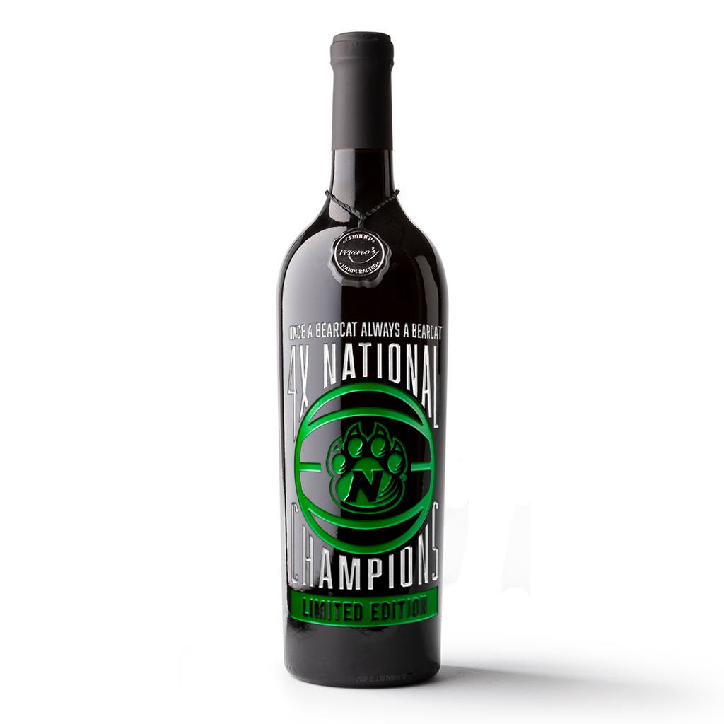 NWMS 2022 4X National Basketball Champions Etched Wine