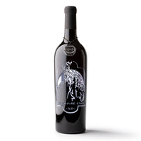 Empire State Etched Wine Bottle