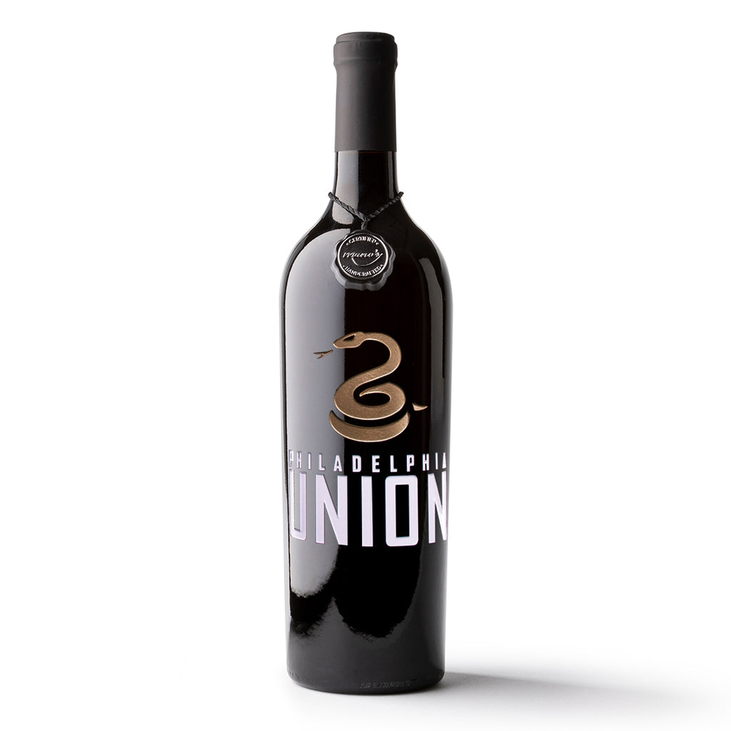 Philadelphia Union Etched Wine