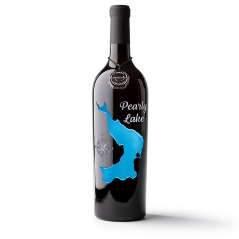 Pearly Lake Etched Wine